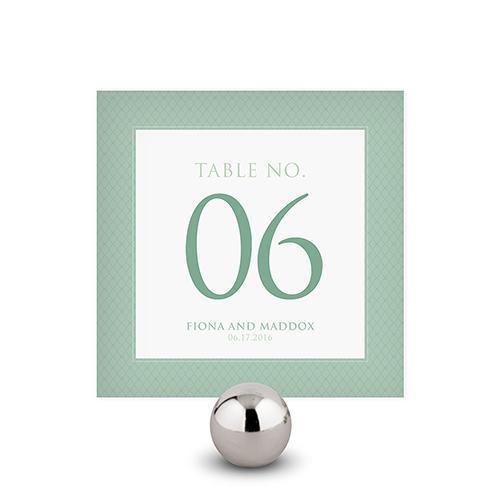 Contemporary Vintage Square Table Numbers Numbers 1-12 Victorian Purple With Victorian Purple Border (Pack of 12)-Table Planning Accessories-Daiquiri Green With Daiquiri Green Border-49-60-JadeMoghul Inc.