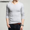 COODRONY Autumn Winter Thick Warm Cashmere Wool Sweater Men Solid Color V-Neck Knitted Pullover Men Slim Fit Pull Homme Top 6645-Gray-XL-JadeMoghul Inc.