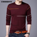 COODRONY Cashmere Wool Sweater Men Brand Clothing 2018 Autumn Winter New Arrival Slim Warm Sweaters O-Neck Pullover Men Top 7137-Wine-S-JadeMoghul Inc.