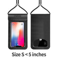 COPOZZ Waterproof Phone Case Cover Touchscreen Cellphone Dry Diving Bag Pouch with Neck Strap for iPhone Xiaomi Samsung Meizu-Black S Size-JadeMoghul Inc.