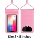 COPOZZ Waterproof Phone Case Cover Touchscreen Cellphone Dry Diving Bag Pouch with Neck Strap for iPhone Xiaomi Samsung Meizu-Pink S Size-JadeMoghul Inc.