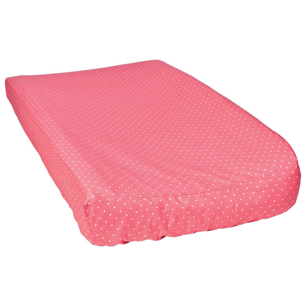 Coral Dot Changing Pad Cover-CC CORAL-JadeMoghul Inc.