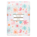 Coral Floral Plush Baby Blanket-FLORAL-JadeMoghul Inc.