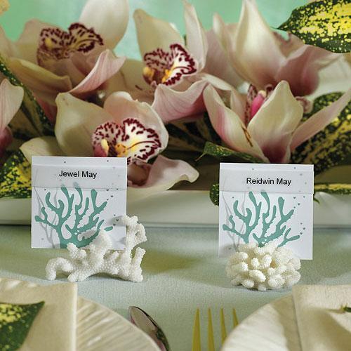 Coral Shaped Card Holders (Pack of 8)-Table Planning Accessories-JadeMoghul Inc.
