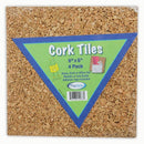 CORK TILES 6IN X 6IN SET OF 4-Supplies-JadeMoghul Inc.