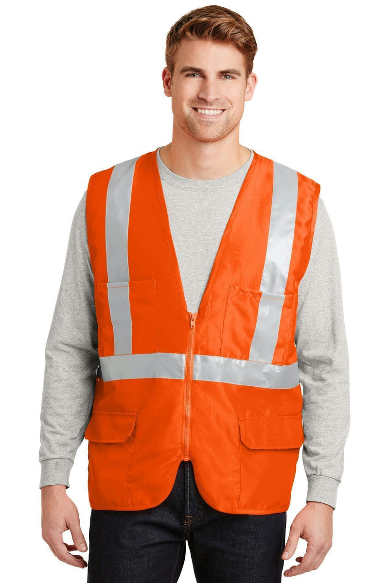 CornerStone- ANSI 107 Class 2 MeshBack Safety Vest. CSV405-Workwear-Safety Orange-4XL-JadeMoghul Inc.