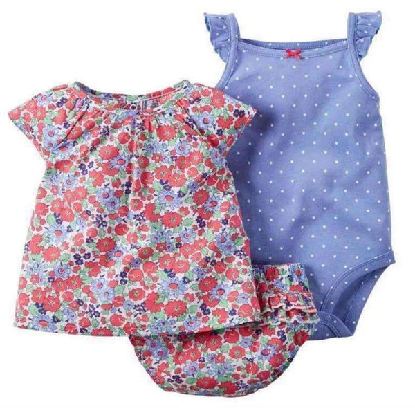 Cotton 3-Pieces Baby Girls Clothing Set-1-9M-JadeMoghul Inc.
