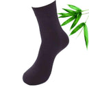 Cotton & Bamboo Fiber Classic Business Men's Socks 5 Pairs-Black-One Size-JadeMoghul Inc.