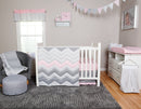 Cotton Candy 3 Piece Crib Bedding Set-CTTN CNDY-JadeMoghul Inc.