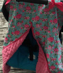 cotton new free shipping baby Car Seat Canopy cover infant children animal deer dinosaur owl carseat cover baby canopies-bule hot pink foral-JadeMoghul Inc.