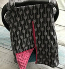 cotton new free shipping baby Car Seat Canopy cover infant children animal deer dinosaur owl carseat cover baby canopies-hot pink arrow-JadeMoghul Inc.