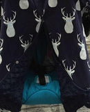 cotton new free shipping baby Car Seat Canopy cover infant children animal deer dinosaur owl carseat cover baby canopies-navy deer-JadeMoghul Inc.