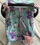 cotton new free shipping baby Car Seat Canopy cover infant children animal deer dinosaur owl carseat cover baby canopies-pink floral-JadeMoghul Inc.