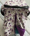 cotton new free shipping baby Car Seat Canopy cover infant children animal deer dinosaur owl carseat cover baby canopies-pruple floral-JadeMoghul Inc.