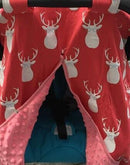 cotton new free shipping baby Car Seat Canopy cover infant children animal deer dinosaur owl carseat cover baby canopies-red deer-JadeMoghul Inc.