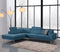 Couches Cheap Sectional Couch - 117" X 50" X 30" Blue LAF Sectional HomeRoots