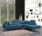 Couches Cheap Sectional Couch - 117" X 50" X 30" Blue RAF Sectional HomeRoots