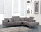 Couches Cheap Sectional Couch - 117" X 50" X 30" Gray RAF Sectional HomeRoots