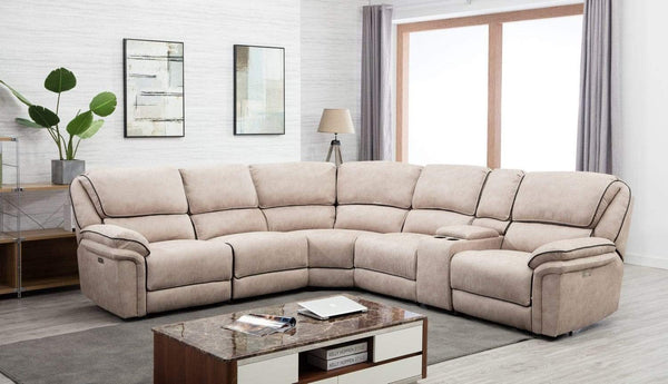 Couches Cheap Sectional Couch - 91 X 114" X 41" Beige Power Reclining Sectional HomeRoots
