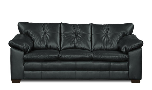 Couches Couch - 90" X 37" X 37" Cowboy Black 100% PU Sofa HomeRoots