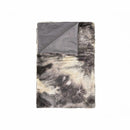 Couches Couch Throws - 50" x 60" Naples Grey/Off White Fur - Throw HomeRoots