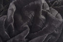 Couches Couch Throws - 50" x 60" Nixon Black Fur - Throw HomeRoots
