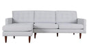 Couches Sectional Couch - 105" X 61" X 38" Beige Polyester Laf Sectional HomeRoots