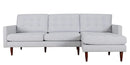 Couches Sectional Couch - 105" X 61" X 38" Beige Polyester Raf Sectional HomeRoots