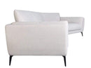 Couches Sectional Couch - 134" X 65" X 35" Oatmeal Polyester Laf Sectional HomeRoots