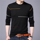 Covrlge 2017 Autumn New Men's Sweater Fashion Slimfit Pullover Male Striped Pullover Men Brand Clothing Turtle Neck Shirt MZL010-Black-L-JadeMoghul Inc.