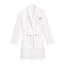 Cozy Fleece Robe - White (Pack of 1)-Personalized Gifts By Type-JadeMoghul Inc.