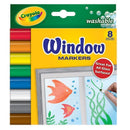 CRAYOLA 8CT WASHABLE WINDOW MARKERS-Arts & Crafts-JadeMoghul Inc.
