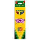 CRAYOLA COLORED PENCILS 8 CT ASST-Arts & Crafts-JadeMoghul Inc.