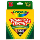 CRAYOLA TRIANGULAR CRAYONS 16 COUNT-Arts & Crafts-JadeMoghul Inc.