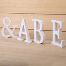 Creatively Wood Letter Figurines Miniatures Wooden Letters Alphabet Word Bridal Wedding Party Decoration Tool