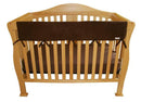 CribWrap Wide 1 Long Brown Fleece Rail Cover-BROWN-JadeMoghul Inc.