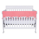 CribWrap Wide 1 Long Coral Fleece Rail Cover-CORAL-JadeMoghul Inc.