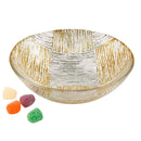 Decorative Bowl - Cubes 6" Bowl Sparkling Silver/Dazzling Gold