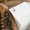 Cubist Laser Embossed Stationery (Pack of 50)-Weddingstar-JadeMoghul Inc.