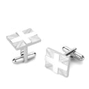 Cufflinks LO4733 Matte Rhodium & Rhodium Brass Cufflink