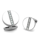 Cufflinks TK1657 Stainless Steel Cufflink with Top Grade Crystal