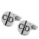 Vintage Cufflinks LO2556 Rhodium Brass Cufflink