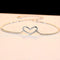 CZCITY Brand Love Charm Bracelet Simple Style Delicate Sterling Silver 925 Women Heart Chain Bracelet for Women Fine Jewelry--JadeMoghul Inc.