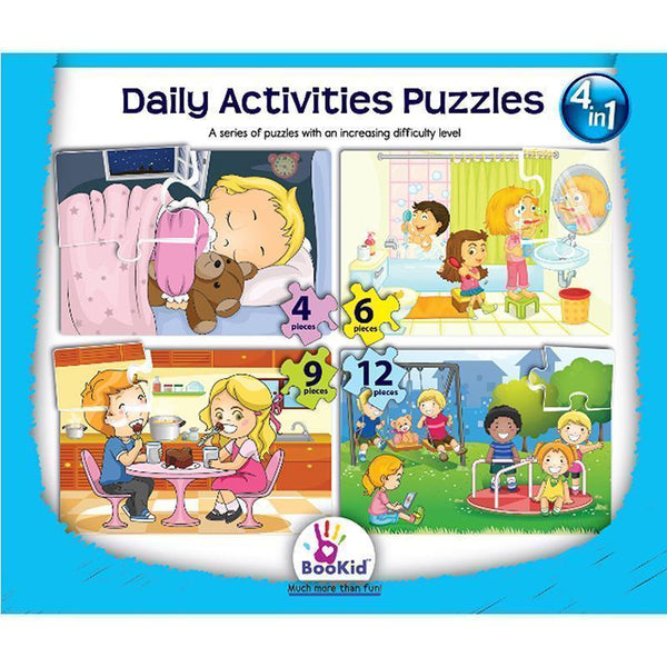 DAILY ACTIVITIES 4 IN 1 PUZZLES-Toys & Games-JadeMoghul Inc.