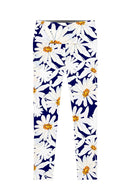 Daisyland Lucy Floral Printed Performance Leggings - Women-Daisyland-XS-Navy/White-JadeMoghul Inc.