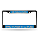 Porsche License Plate Frame Dallas Mavericks Black Laser Chrome Frame