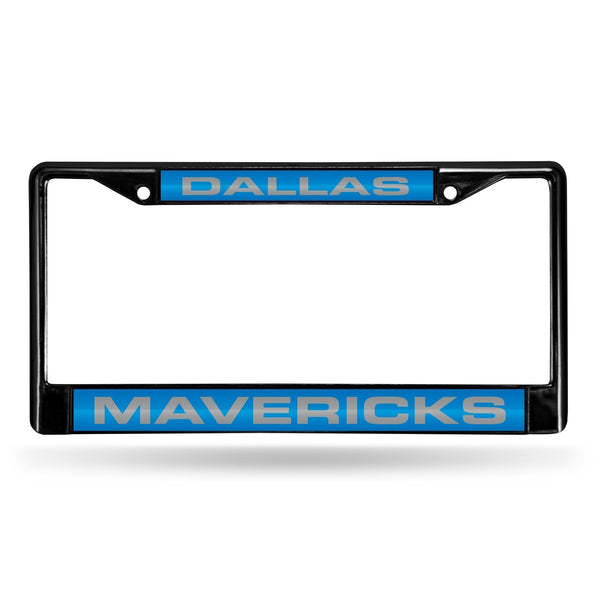 Porsche License Plate Frame Dallas Mavericks Black Laser Chrome Frame