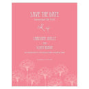 Dandelion Wishes Save The Date Card Berry (Pack of 1)-Weddingstar-Berry-JadeMoghul Inc.