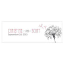 Dandelion Wishes Small Rectangular Tag Berry (Pack of 1)-Wedding Favor Stationery-Periwinkle-JadeMoghul Inc.