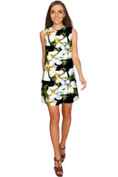 Date Night Adele Floral Print Party Chic Shift Dress - Women-Date Night-XS-Green/White-JadeMoghul Inc.